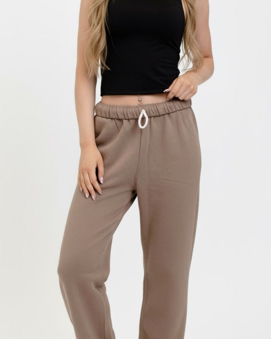 Wholesale junior ladies open bottom sweatpants