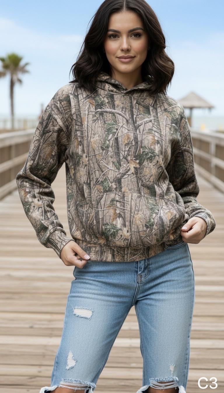 Adult camouflage hoodie