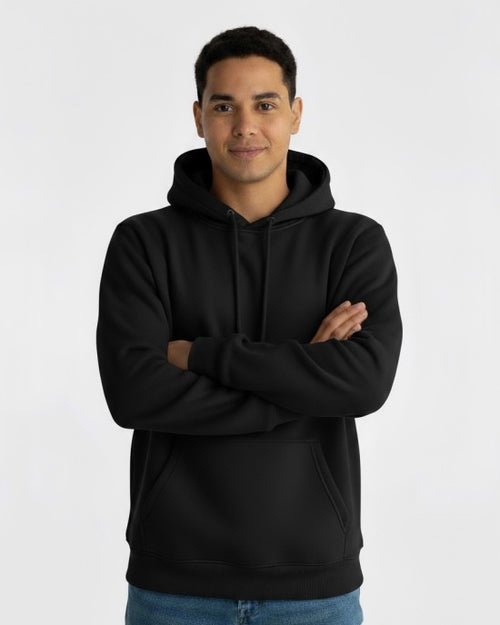 Wholesale adult black ash pullover hoodie