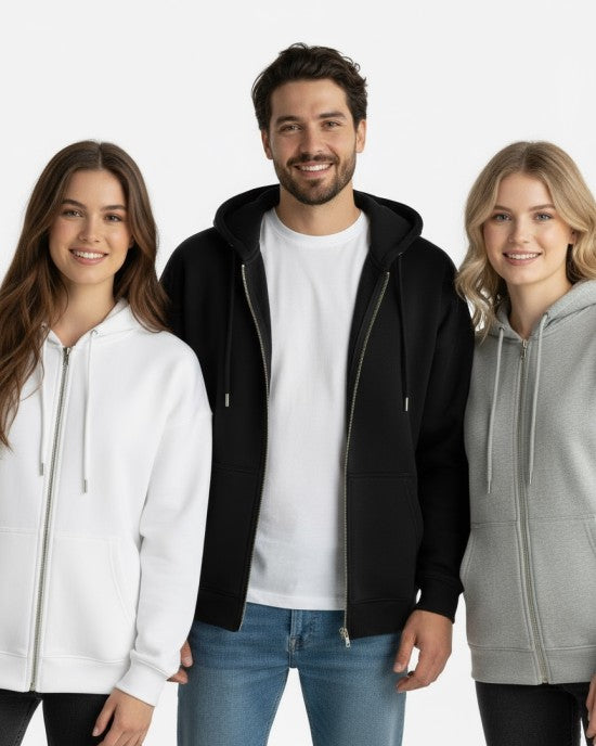 Wholesale full-zip hooded sweatshirt - Jon Lauren Apparel