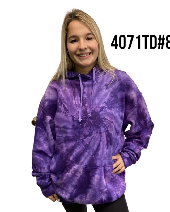 Adult Tie Dye Purple Sweatshirt - 24 Piece Pre-Pack  10.00 per piece